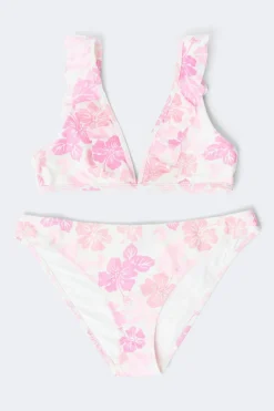 Gina Tricot Y kiana frill bikini set Hvit New