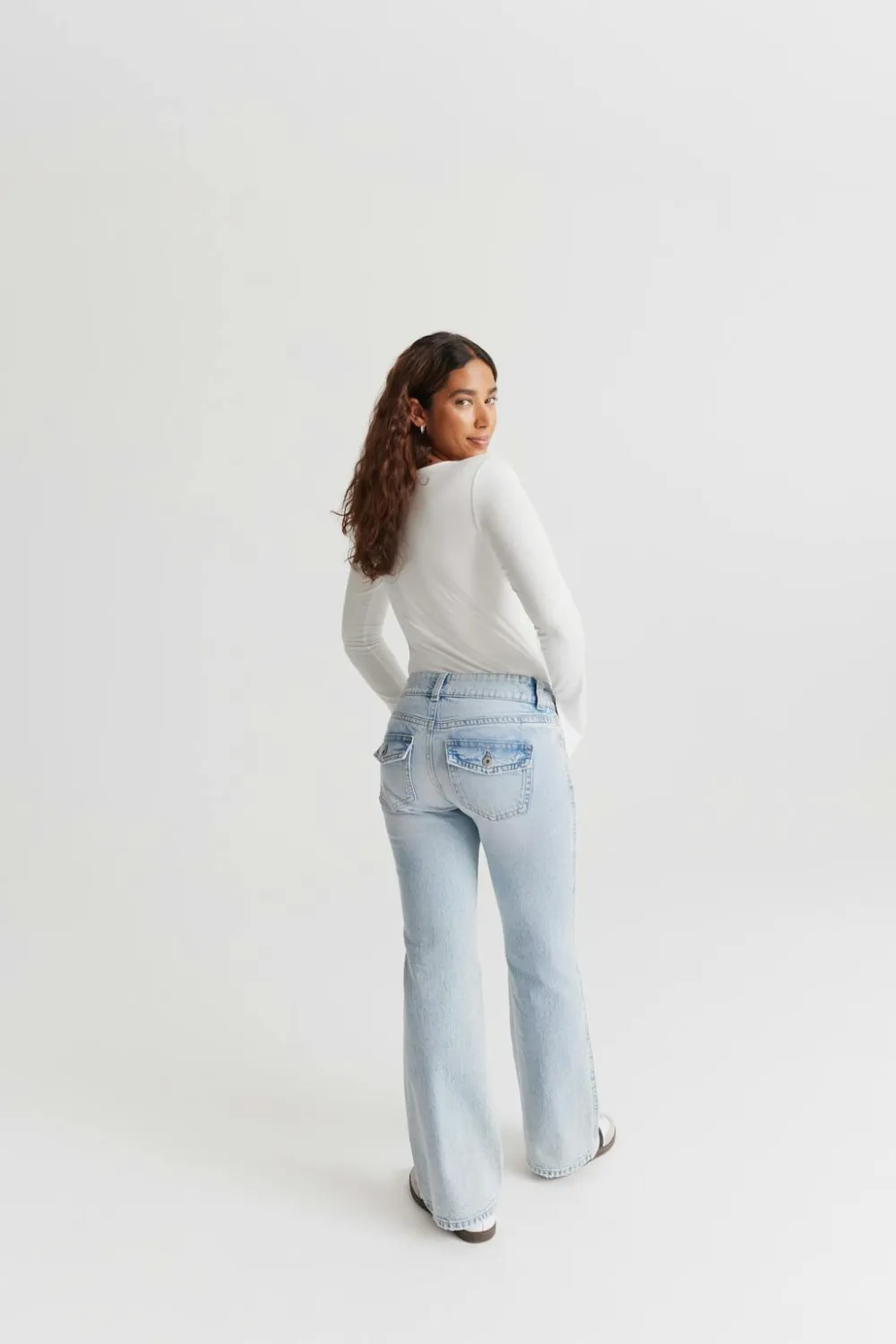Gina Tricot Y2k jeans Blå Discount