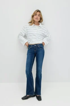 Gina Tricot Y2k low bootcut jeans Blå Best