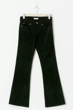 Gina Tricot Y2k low cord bootcut jeans Svart Clearance