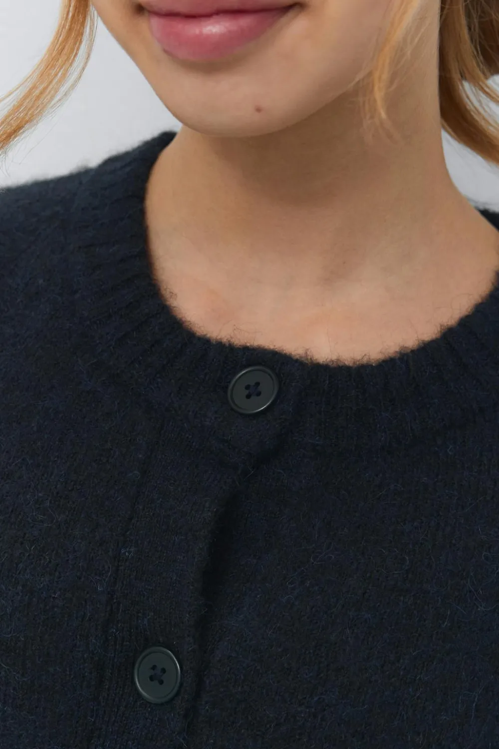Gina Tricot Y knitted cape cardigan Blå Best