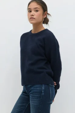 Gina Tricot Y knitted sweater Blå New