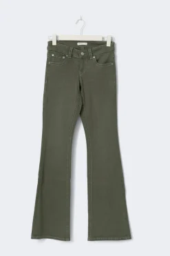 Gina Tricot Y2k petite bootcut jeans Grønn Best