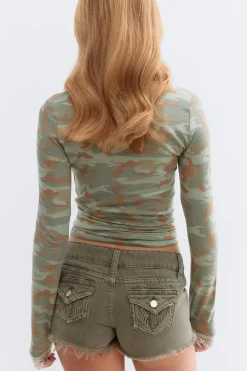 Gina Tricot Y lace top Grønn Online