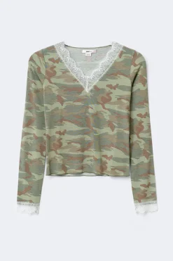 Gina Tricot Y lace top Grønn Online