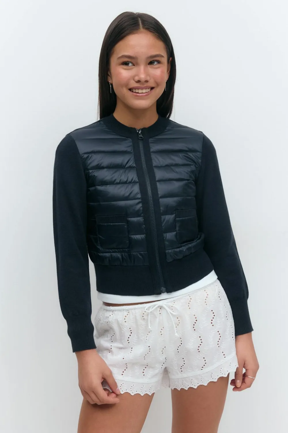 Gina Tricot Y lightweight rib jacket Blå New