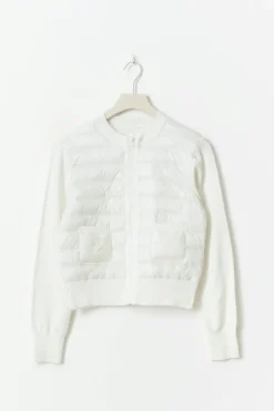 Gina Tricot Y lightweight rib jacket Hvit New