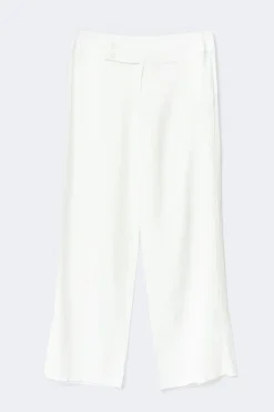 Gina Tricot Y linen blend trousers Hvit Clearance