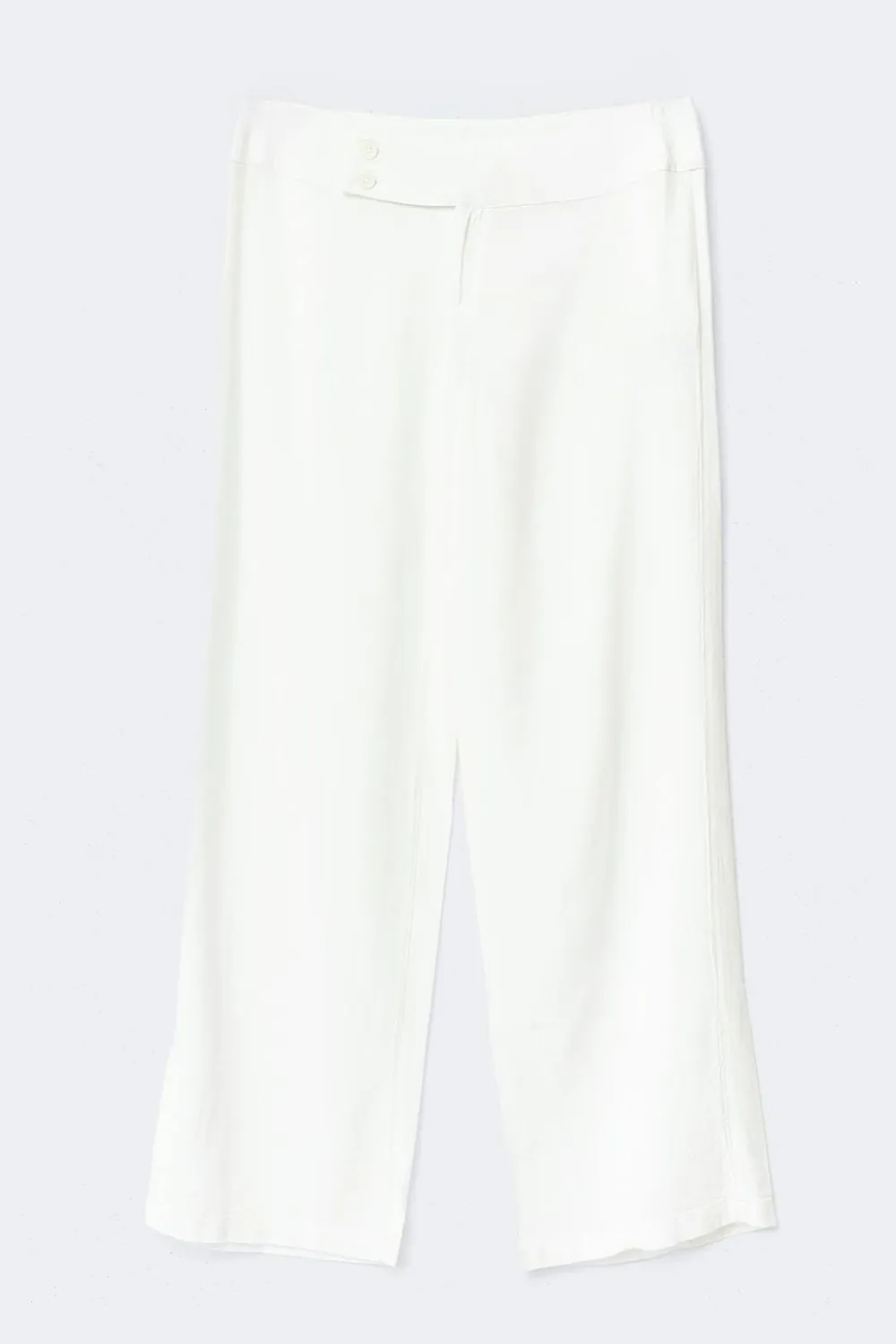 Gina Tricot Y linen blend trousers Hvit Clearance