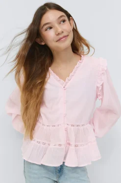 Gina Tricot Y long sleeve blouse Rosa Outlet