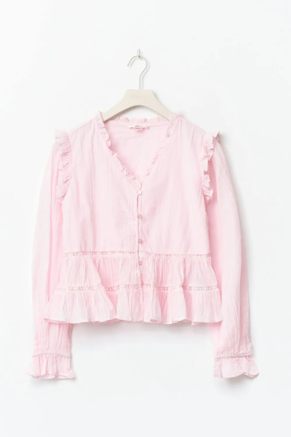 Gina Tricot Y long sleeve blouse Rosa Outlet