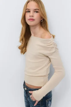 Gina Tricot Y long sleeve top Beige Outlet