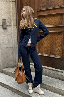 Gina Tricot Y low flare sweatpants Blå Sale