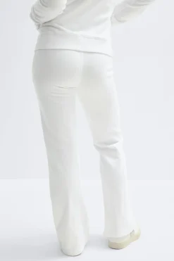 Gina Tricot Y low flare sweatpants Hvit Outlet