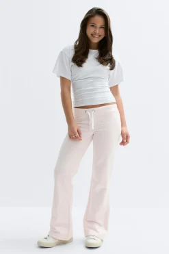 Gina Tricot Y low flare sweatpants Rosa Clearance