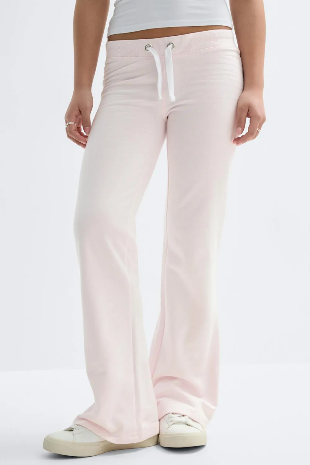 Gina Tricot Y low flare sweatpants Rosa Clearance