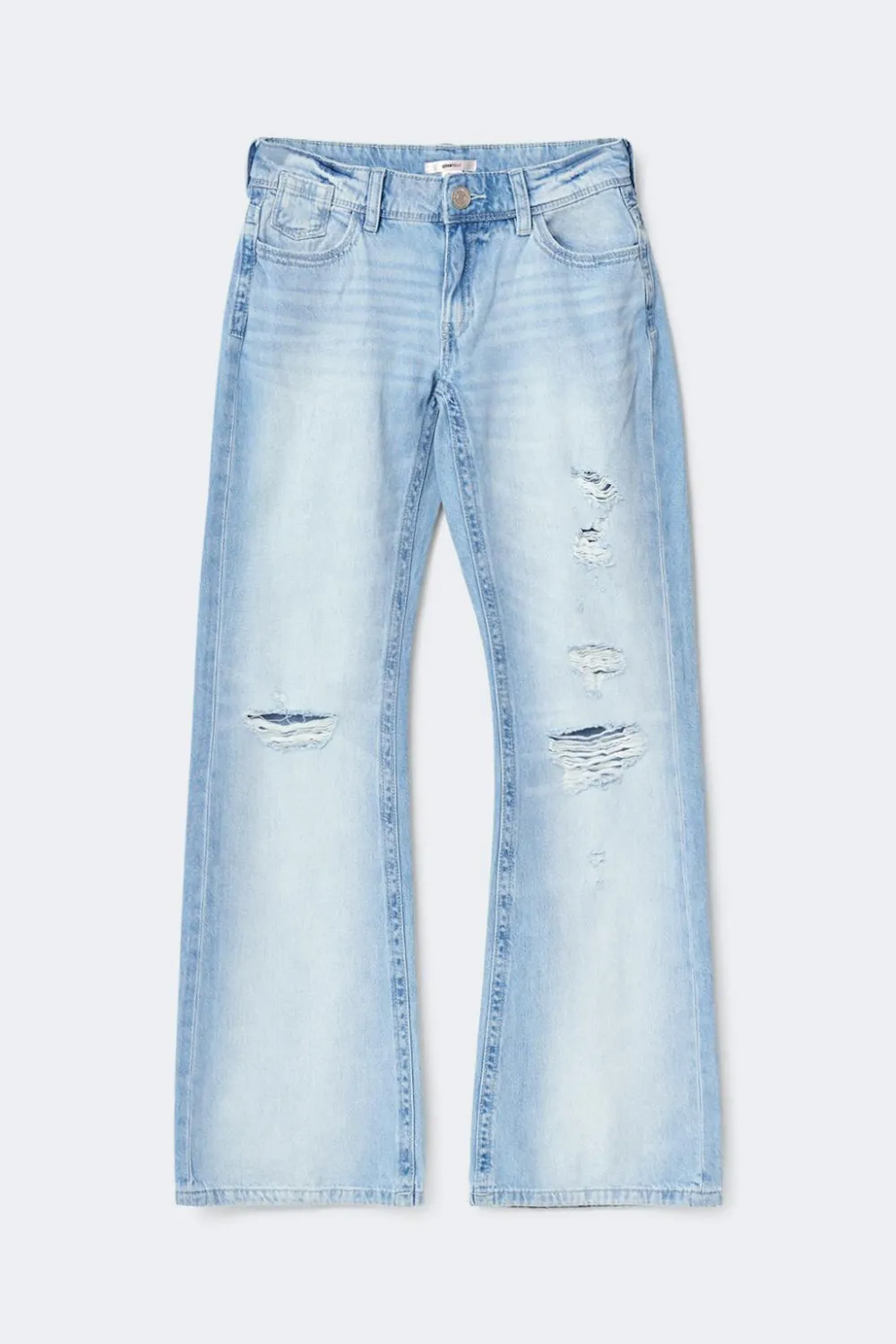 Gina Tricot Y low loose bootcut jeans tall Blå Online
