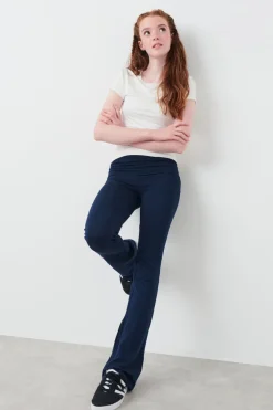 Gina Tricot Y low waist yoga leggings Blå Hot