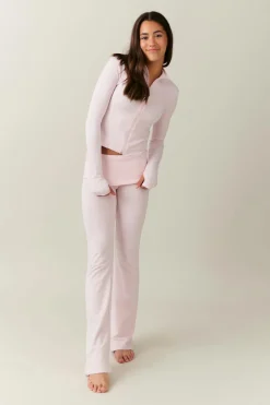Gina Tricot Y low waist yoga leggings Rosa