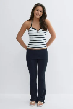 Gina Tricot Y low waist yoga leggings Blå