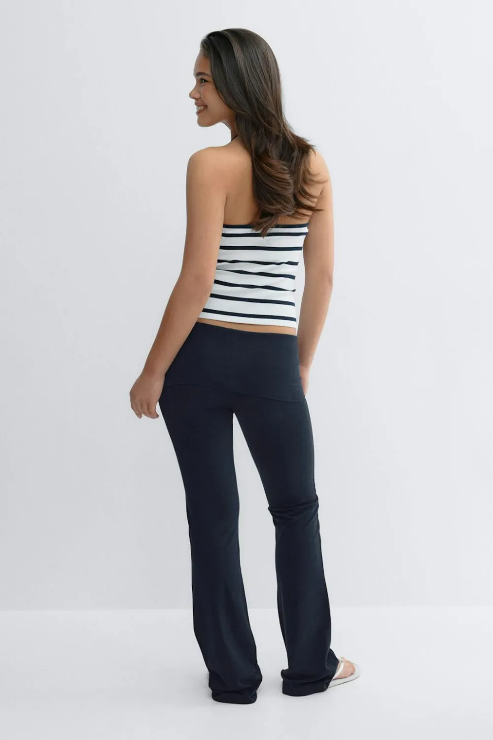 Gina Tricot Y low waist yoga leggings Blå