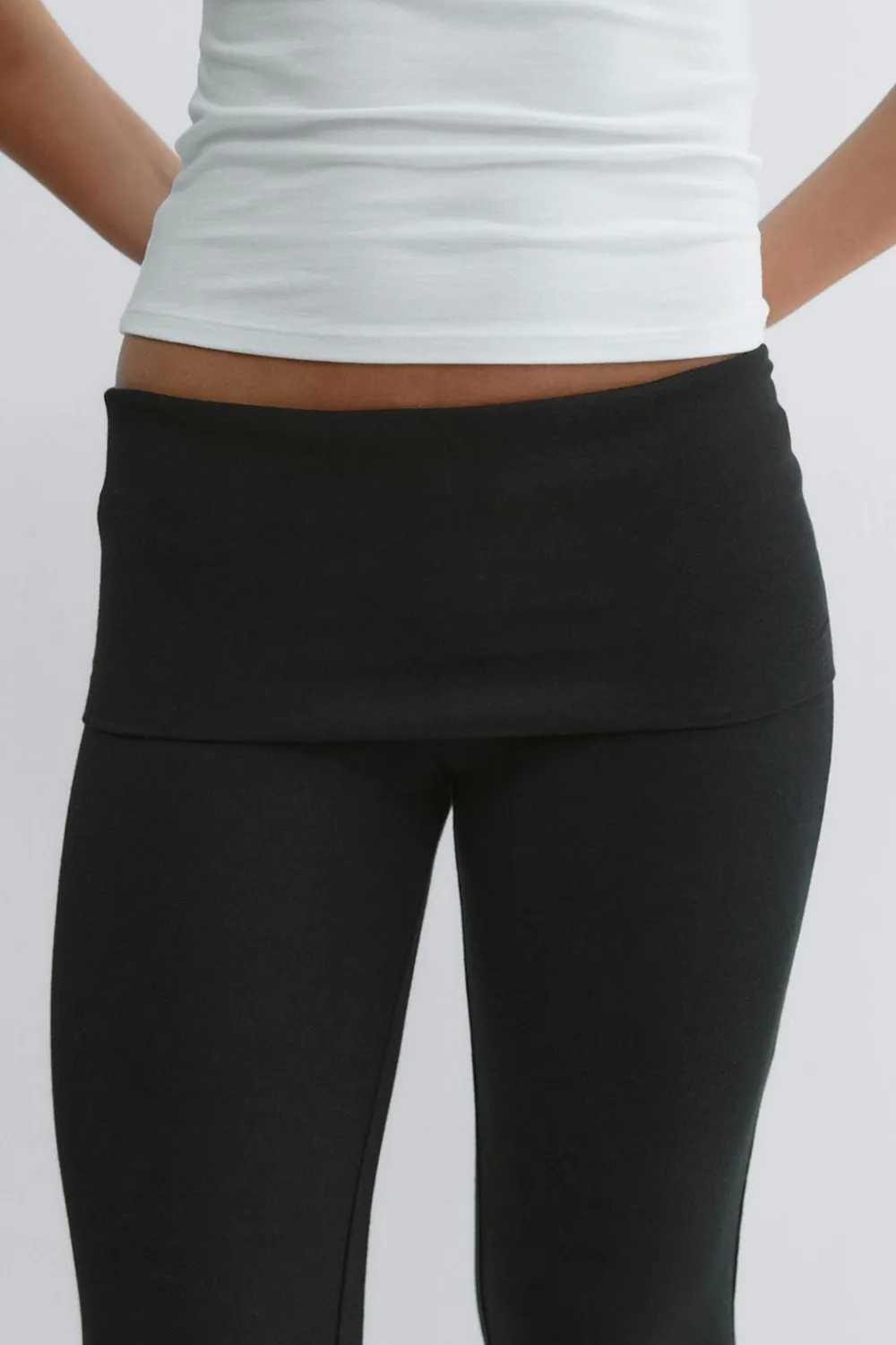 Gina Tricot Y low waist yoga leggings Svart Discount