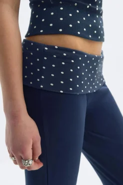 Gina Tricot Y low waist yoga leggings Blå Clearance