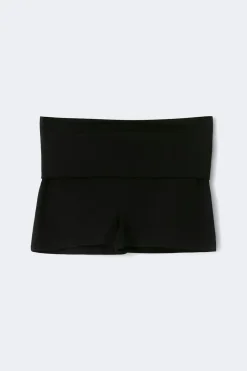 Gina Tricot y low waist yoga shorts Svart New