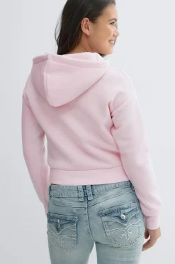 Gina Tricot Y napoleon zip hoodie Rosa Online