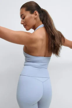 Gina Tricot Yoga haterneck top Blå Sale