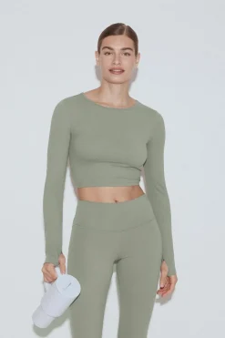 Gina Tricot Yoga twit top Grønn