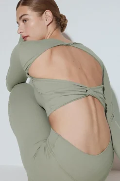 Gina Tricot Yoga twit top Grønn