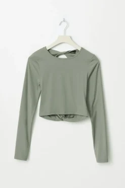 Gina Tricot Yoga twit top Grønn