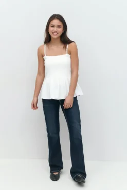 Gina Tricot Y one layer multi top Hvit Discount