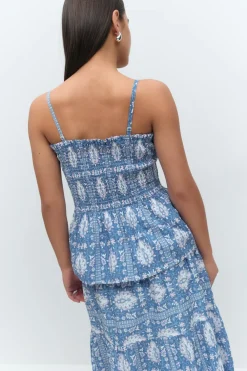 Gina Tricot Y one layer multi top Blå