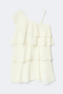 Gina Tricot Y one shoulder dress Hvit Best