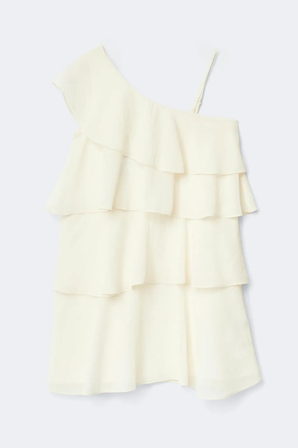Gina Tricot Y one shoulder dress Hvit Best