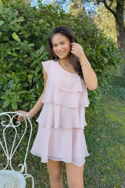 Gina Tricot Y one shoulder dress Rosa Outlet