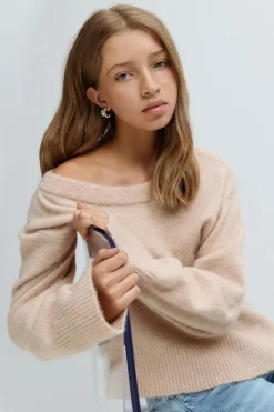 Gina Tricot Y oversized knitted sweater Beige New