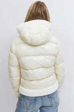 Gina Tricot Y padded fur jacket Hvit Outlet