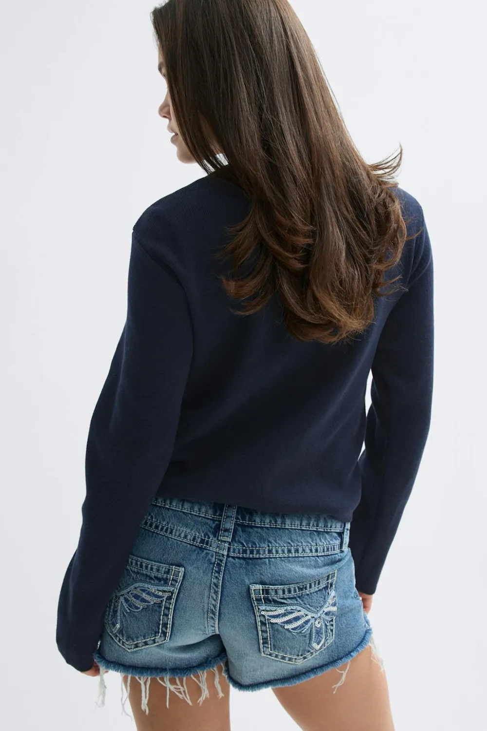 Gina Tricot Y padded rib jacket Blå Online