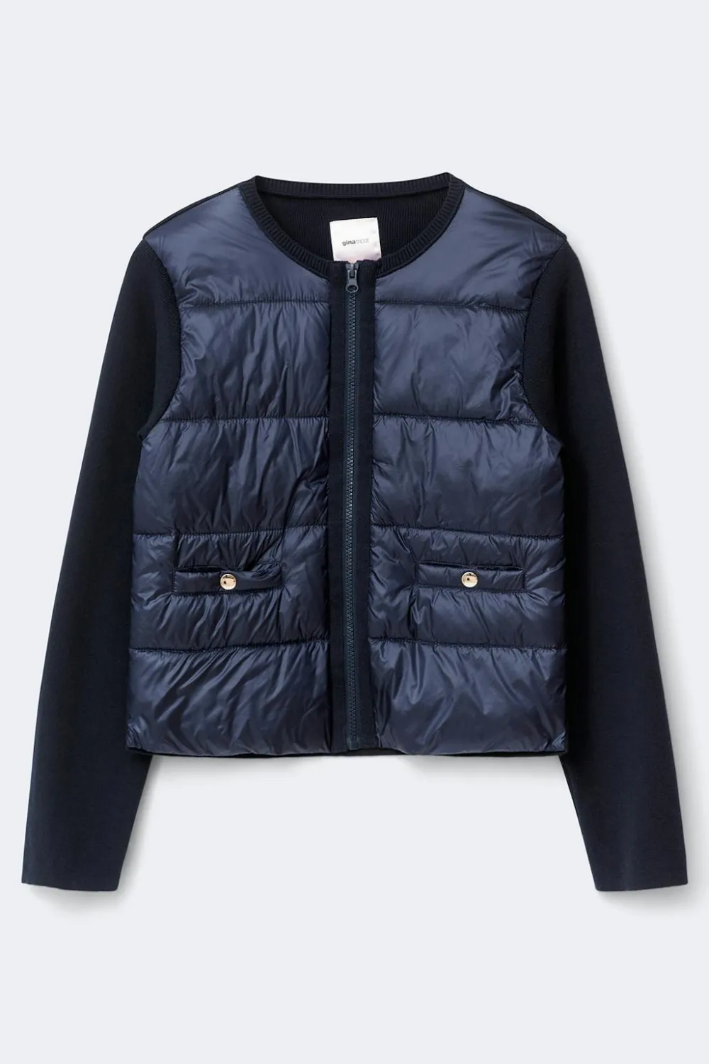 Gina Tricot Y padded rib jacket Blå Online