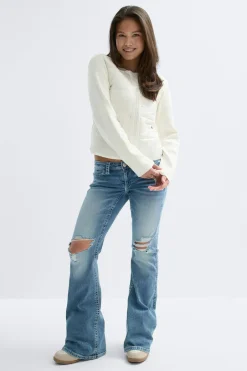 Gina Tricot Y padded rib jacket Hvit Clearance