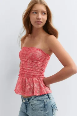 Gina Tricot Y paisley top Rosa Sale