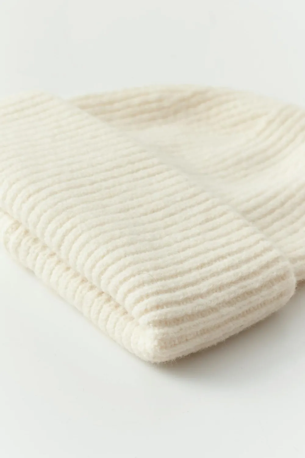 Gina Tricot Y rib beanie Hvit New
