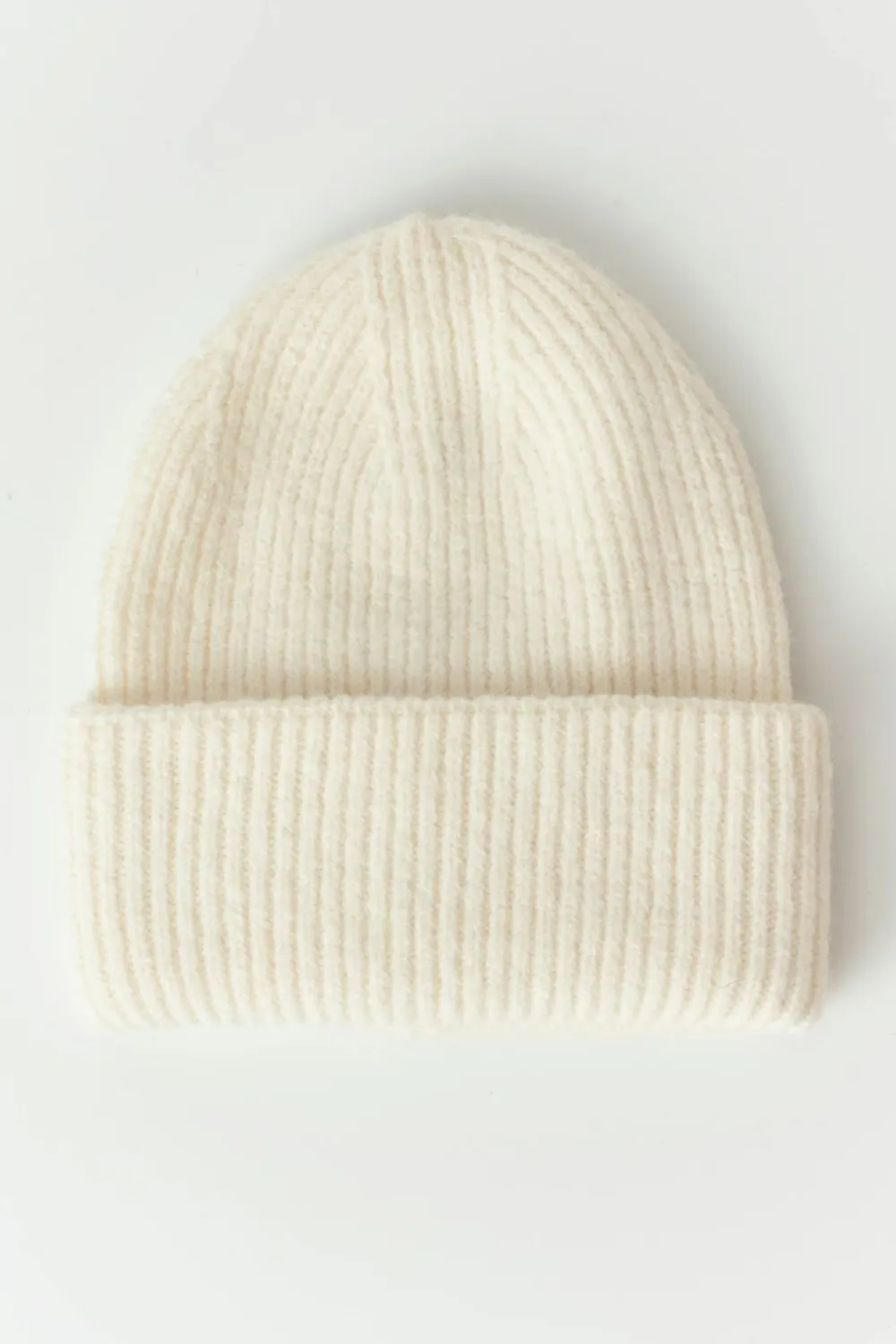 Gina Tricot Y rib beanie Hvit New