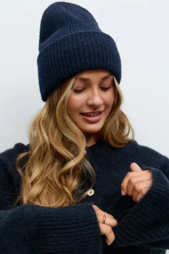 Gina Tricot Y rib beanie Blå New