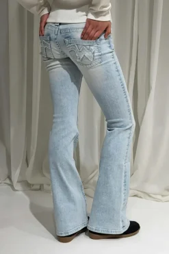 Gina Tricot Y runway jeans Blå