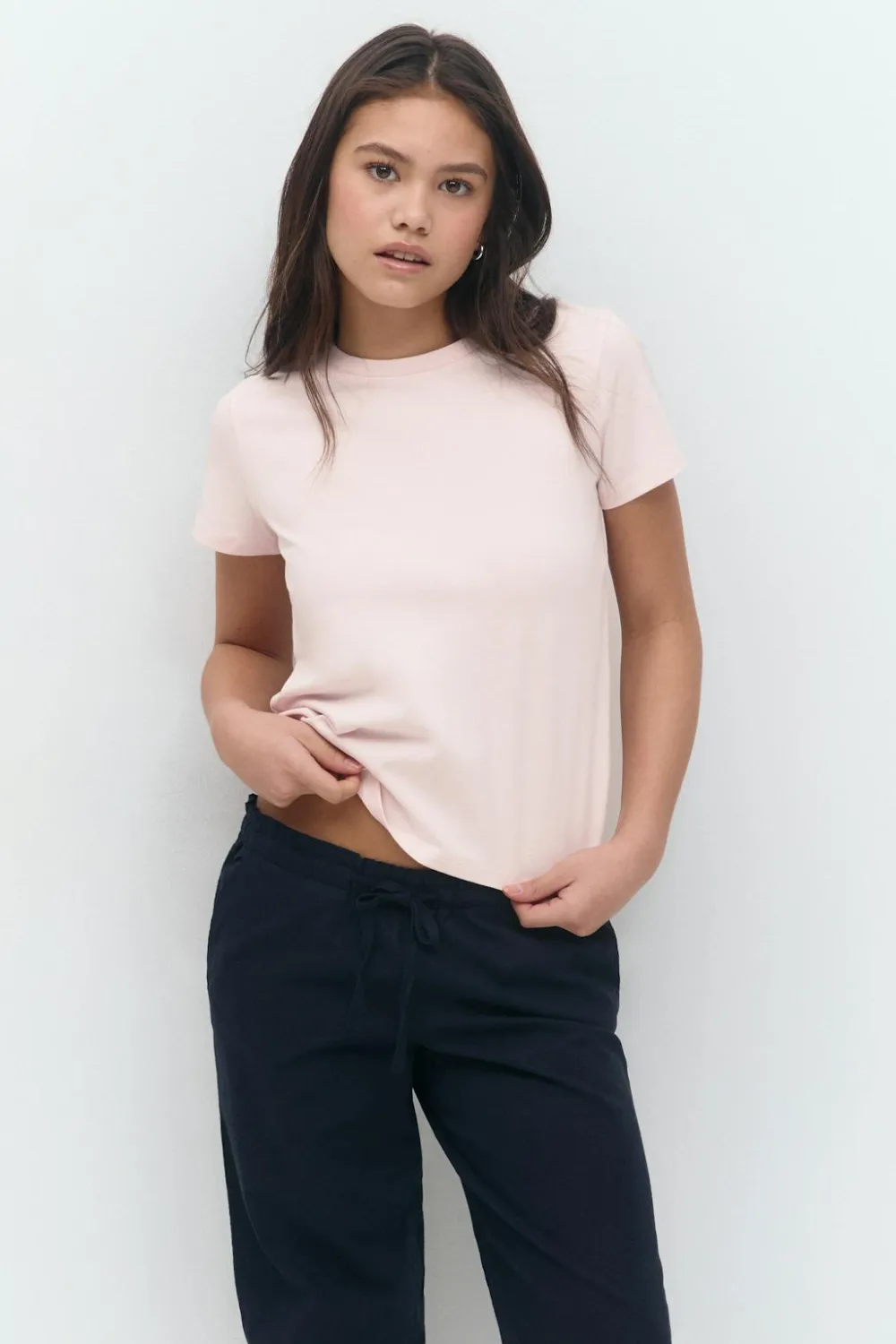 Gina Tricot Y scandi basic tee Rosa Best