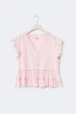 Gina Tricot Y short sleeve top Rosa